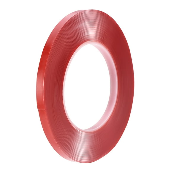 Uxcell 5/16 Inch x 32.5Ft Heat Resistant 0.03 Inch Thickness Red Film Acrylic Double Sided Adhesive Tape