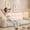 Beige, variant on Corduroy Triangular Wedge Headboard Pillow, 16 X 39 Inches Twin XL Reading Backrest Bolster Cushion with Side Pocket, Support Pillow for Dorm Bed Sofa (Beige)