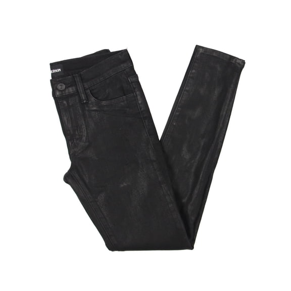 Hudson Womens Natalie Mid Rise Coated Skinny Jeans