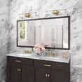 thumbnail image 2 of Livex Lighting Banca 2-Light Metal & Glass ADA Vanity Sconce in Antique Brass, 2 of 13
