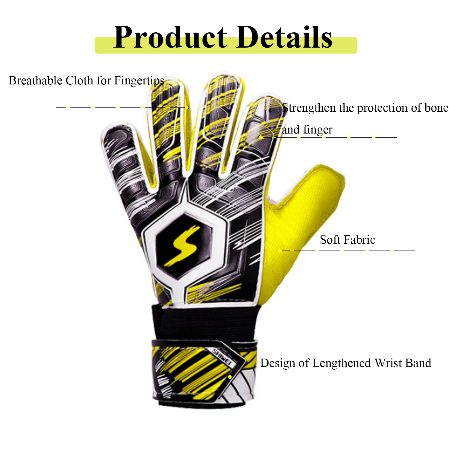 Youth Football Gloves, Sticky Wide Grip Receiver Gloves for Kids & Adult