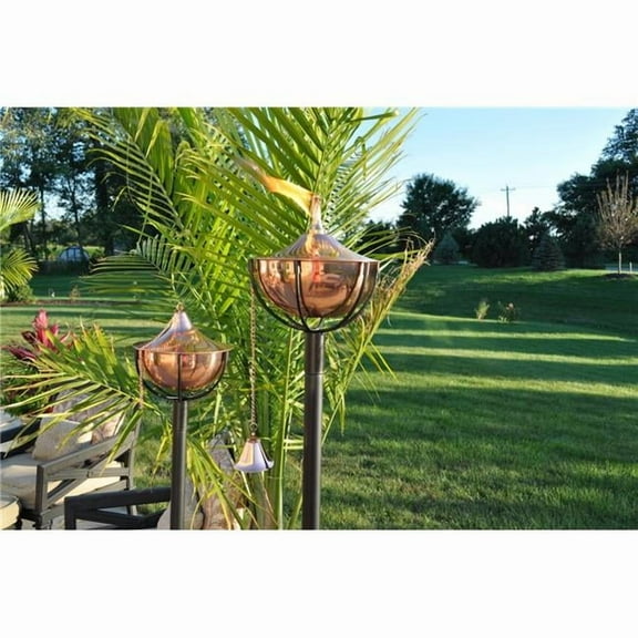 Find Your Passage Smooth Copper Maui Grande Garden Torch - Set of 2