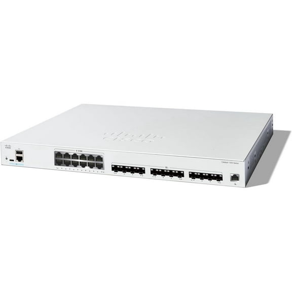 Cisco Catalyst 1300 C1300-24XTS Layer 3 Switch, 12 Ports - Manageable - 10 Gigabit Ethernet - 10GBase-T, 10GBase-X - 3 Layer Supported