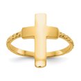 thumbnail image 1 of 14k Yellow Gold Cross Ring Religious, 1 of 10