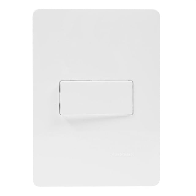 Apagador Sencillo Con Placa Niessen Blanco 250V 10A