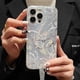 thumbnail image 2 of Funda de lujo para iPhone 14, 13, 15, 16 Pro Max, con mariposa plateada y láser, para iPhone 11, 12 Pro Max, XS, XR, 7, 8, 14, 15 Plus, 2 of 5