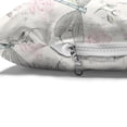 thumbnail image 4 of Dragonfly Pet Bed, Shabby Form Roses Worn Old Vintage Backdrop with Moth Bugs Print, Chew Resistant Pad for Dogs and Cats Cushion with Removable Cover, 24" x 39", Pale Pink Pale Grey, by Ambesonne, 4 of 4