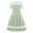Light Green, variant on Hihipz Trendy Girls Dresses Solid A-Line Mesh Splicing Dress Kids Girls Casual Party Beach Stylish And Comfortable Dress,6 -7 Years