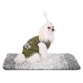 thumbnail image 1 of Ropa de algodón suave para mascotas Bling Bling chaleco de verano verde militar M, 1 of 7