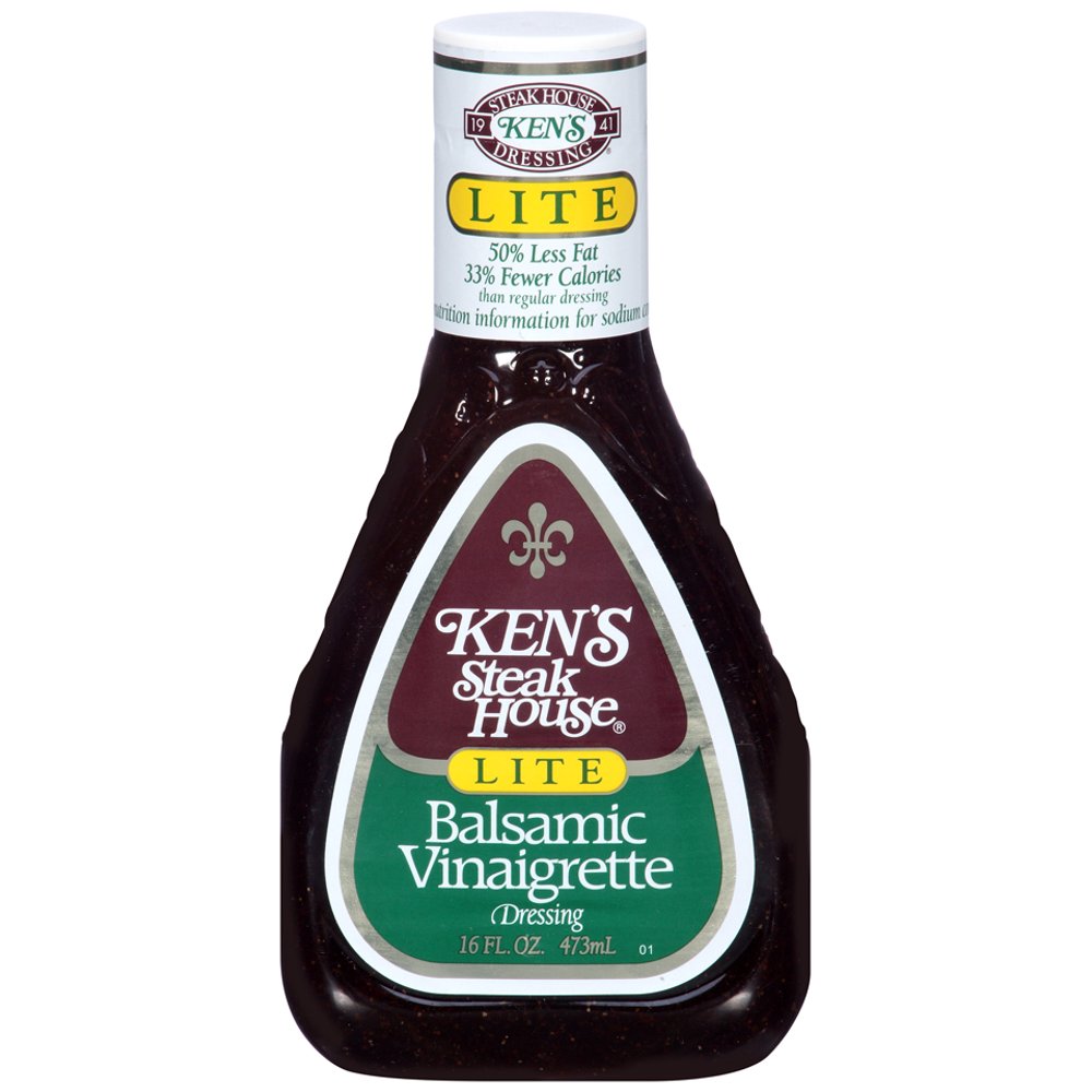 Ken's Steakhouse Lite Vinaigrette, Balsamic, 16 Fl Oz