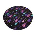 thumbnail image 1 of Balery Colorful Guitar Fundas de asiento para taburete de bar redondo de tela de terciopelo ajustables que protegen de arañazos y manchas para sillas de 14 a 17 pulgadas.-12 inch, 1 of 7