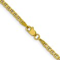 thumbnail image 3 of Avariah Diamonds Solid 14K Yellow Gold 2.6mm Concave Anchor with Lobster Lock Chain - 16", 3 of 8