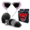 thumbnail image 3 of Metal Massager Pink Fox Tailand And Fox Ears, Role Play Cosplay, 3 of 3