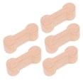 thumbnail image 1 of TABLZONE 5Pcs Train Track Connector Pieces Connection For Imaginative Play Beige Wood Unique Shape, 1 of 8