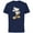 Navy, variant on Disney Gold Mickey Mouse Pose - Short Sleeve Cotton T-Shirt for Adults -Customized-White