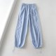 thumbnail image 5 of Pantalones Cargo De Paracaídas Y2K Paracaídas Cargo Pantalones Cordón Mujer Stripe Joggers Pantalones de chándal (Azul M) Ygjytge para Mujer Azul T M, 5 of 9