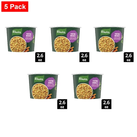 Knorr Pasta Cup Teriyaki Noodles 2.6 oz - 5 Pack