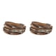 thumbnail image 3 of Qarigey Brazaletes de cuero Brazalete de leopardo Brazalete de cadena tejida Broche Type2 NO2, 3 of 6