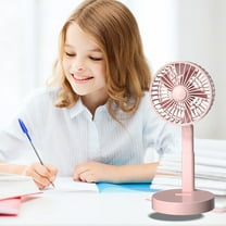 Fans on Clearance ASXITE Fans that Blow Cold,Desk Fan,Vertical Foldable Telescopic Charging Fan,Mini Portable Desktop,Soft Wind Student Dormitory