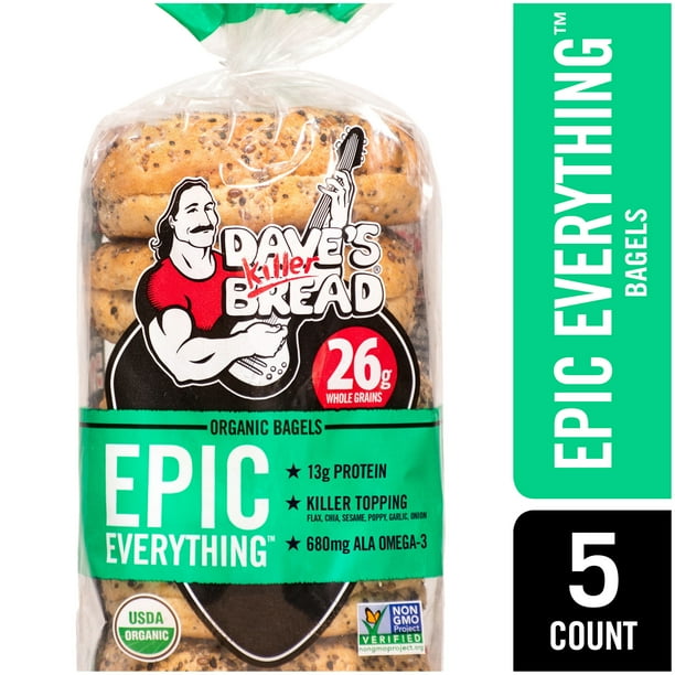 Dave's Killer Bread® Epic Everything® Organic Bagels 16.75 oz. Bag