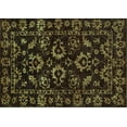 thumbnail image 1 of Ahgly Company Machine Washable Indoor Rectangle Oriental Turquoise Blue Traditional Area Rugs, 7' x 9', 1 of 4
