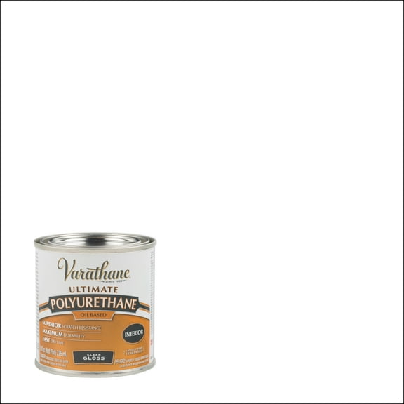 Clear, Varathane Gloss Ultimate Polyurethane Oil-Based-9061H, Half Pint