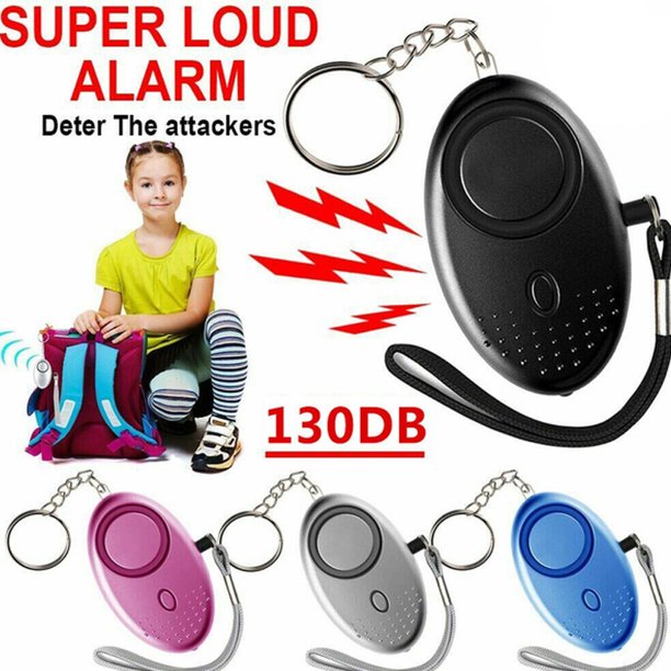 Worallymy Alarma Llavero Seguridad Personal LED Llavero Emergencia 140dB Portátil Sonido Alarma Accesorio, Azul Worallymy JD735801746