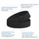 thumbnail image 3 of 3Sweatbands Diadema deportiva para hombres y mujeres - Banda deportiva de tela de rizo de algodón que absorbe la humedad para tenis, baloncesto, correr - Negro/Blanco/Gris, 3 of 5