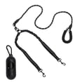 thumbnail image 1 of Correa Doble para Perros Unique Bargains, Correa Dual Manos Libres con Mango Acolchado Cómodo, Correa Doble para Dos Perros, Longitud Ajustable, 1 Set, Negro, 1 of 7