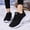 White, variant on XEGLSBU Women's Knitted Mesh Orthopedic Lace-Up Platform Sneakers Slip-On Comfort Breathable Arch Support Walking Shoes Casual Lightweight Non-Slip Soft Sole Toning Rocker Shoes