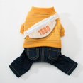 thumbnail image 3 of Winter Dog Clothes Pets Outfits Coat Jacket For Dogs Warm Clothes Denim Clothes New, 3 of 5