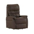 thumbnail image 2 of BizChair Series Cognac LeatherSoft Remote Powered Lift Recliner for Elderly, 2 of 11