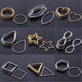thumbnail image 2 of Dijes geométricos de acero inoxidable 316 para la fabricación de joyas, dijes de triángulo, círculo cuadrado, hueco, sin deslustre, venta al por mayor, 10 unidades por lote, 2 of 4