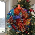 thumbnail image 2 of Betta Fish: -Style Christmas Ornament - Made With Real Glass, Holiday Keepsake, Xmas Tree Hanging Decoration, Seasonal Gift Idea, Collectible Ornament 2025 Christmas Tree Decoratio, 2 of 5