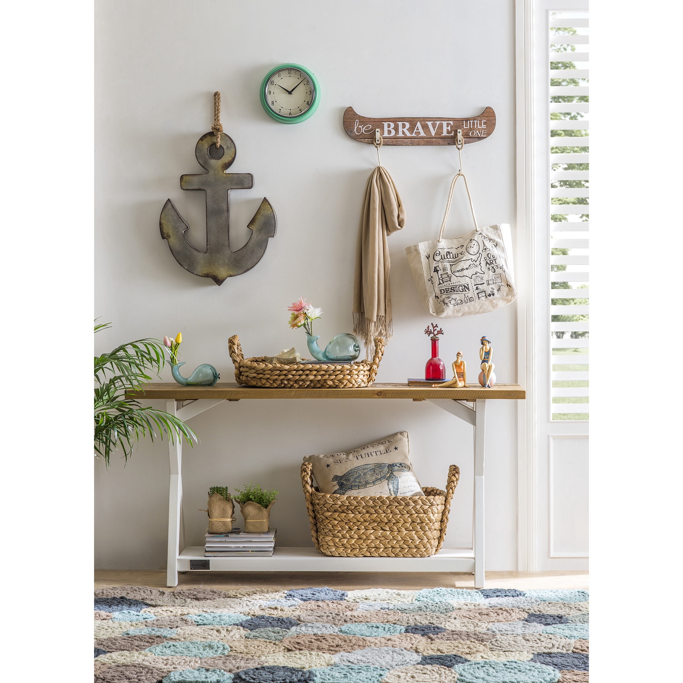 Creative Co-Op Bankuan Braided Tray with Handles