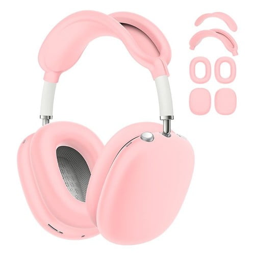 GadgetCom Headphone Case Compatible with Apple AirPods Max 1 2 , 4-in-1 Soft Silicone Shell Skin – Headband Protector, Inner & Outer Ear Cushion Covers