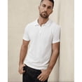 thumbnail image 3 of Banana Republic Cotton Monogram Pique Polo, Size XL, White, 3 of 3