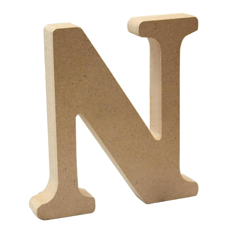  4 Inch Designable Wood Letters, Unfinished Wood