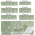 thumbnail image 3 of Spring Flower Butterfly Window Valance for Kitchen, Plant Floral Lines Countryside Green Rod Pocket Short Curtain for Small Windows, Light Filtering Decorative Valance, 60 x 14 Inch, 1 Panel, 3 of 9