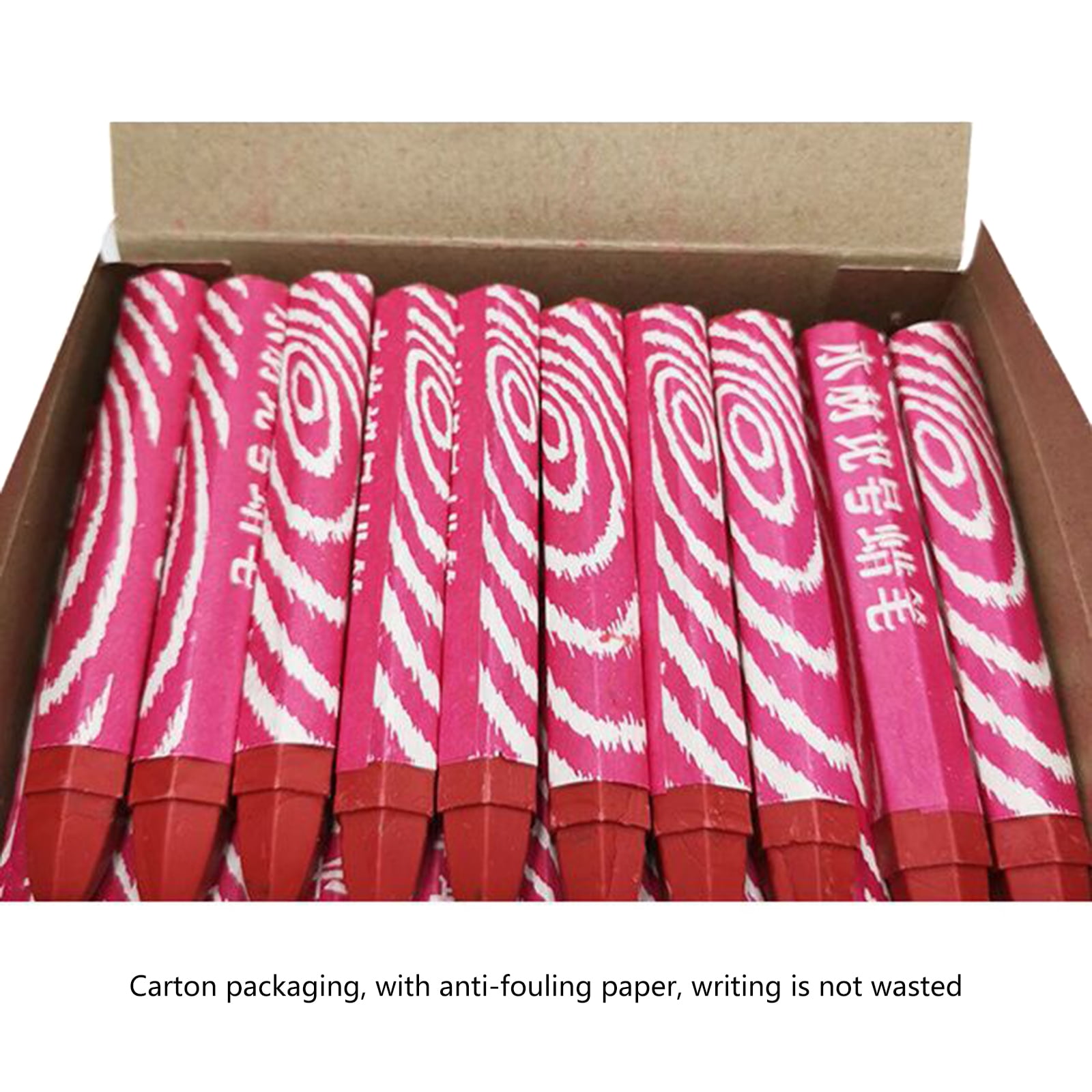 UNTERING Crayon 50Pcs Lumber Crayons Bulk Wax Tire Marker Drawing Crayons for Marking on Lumber Metal Wood Carton Ceramics Glass Plastic