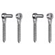 thumbnail image 1 of 2X Bisagra de Perno Roscado de Madera de Acero Inoxidable, Poste de Perno para Puerta de Cerca de Madera, Accesorios de Hardware para Puerta de Granja, 1 of 1