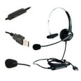 thumbnail image 2 of Auriculares Monoaurales, Auriculares de Centro de Llamadas Manos Libres para Portátil Sunnimix Auriculares monoaurales con micrófono, 2 of 8