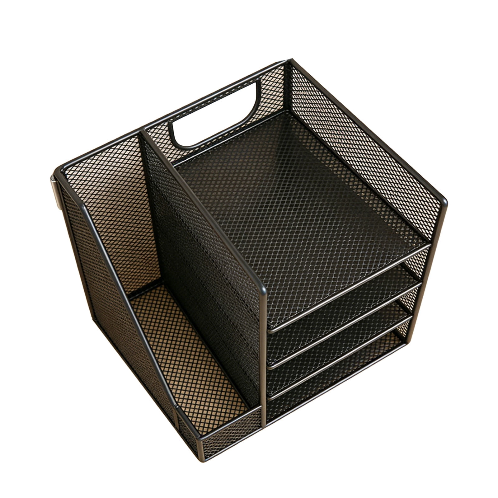 Desk Organizers 4-Tiers Desktop File Organizers Meshes Desk Accessories,File Sorters,Workspaces Organization Offices Supplies