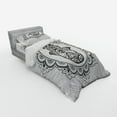 thumbnail image 3 of Ambesonne Hamsa Bedding Set 4 Pcs, Ornamental Mandala Oriental, Queen, White Black, 3 of 3