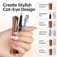 thumbnail image 3 of modelones Cat Eye Gel Polish Magnet for Nails, CatEye Magnet Tools Heart&Hole Square Powerful 3-in-1 Magnetic Pen Double Head Lollipop Magnetic Gel Polish Heart French Floral Effect Gift 10PCS, 3 of 8