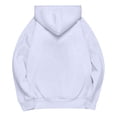 thumbnail image 3 of Pullover Hoodie with Adjustable Drawstring Hood and Front ESSENTIALS Lettering Print Casual Loose Fit Design White 2XL, 3 of 8