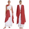 thumbnail image 3 of Disfraz de Cosplay de la diosa Atenea de la reina griega de Halloween para mujer, vestido de toga romana de gasa antigua, túnica de adoración para el coro de la iglesia, 3 of 5