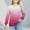 Pink, variant on Swuxness Girls Long Sleeve Pullover Tops Gradient Color Crewneck Soft Casual Fall Blouse