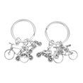 thumbnail image 6 of WORGEOUS 2pcs Sports Motorcycle Keychain Bike Keyring 3D Motorbike Charm Pendant Unique Bicycle Key Holder Sports Fitness Accessories Keychain, 6 of 8