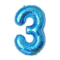 thumbnail image 1 of Ballon Chiffre en Feuille Bleu de 40 Po - Parfait pour les Célébrations, 1 of 1
